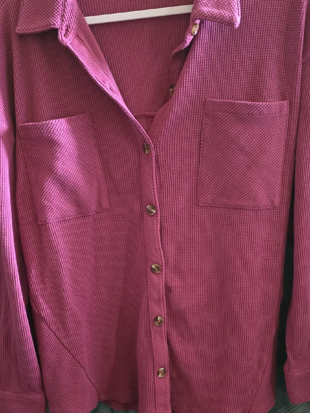 Belle Kim Gravel Button Up Shirt Size M - Picture 3 of 3